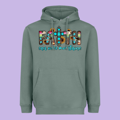 Faith Can Move Mountains Heavyweight Hoodie Designed By Jahusdesignshop