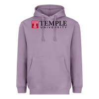Lavender Temple University Heavyweight Hoodie - linhVisuals