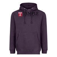 Plum Temple University Heavyweight Hoodie - linhVisuals