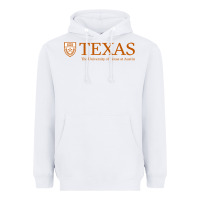 White The University of Texas Austin Heavyweight Hoodie - linhVisuals
