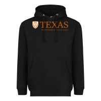Black The University of Texas Austin Heavyweight Hoodie - linhVisuals
