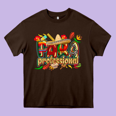 Cinco De Mayo Para Professional Heavy Core Tee Designed By Cowgirlartshop