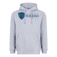 Heather Grey The University of Toledo Heavyweight Hoodie - linhVisuals