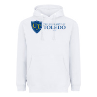 White The University of Toledo Heavyweight Hoodie - linhVisuals