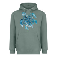 Sage ocean sea turtle Heavyweight Hoodie - linhVisuals