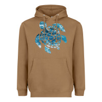 Toasted Coconut ocean sea turtle Heavyweight Hoodie - linhVisuals