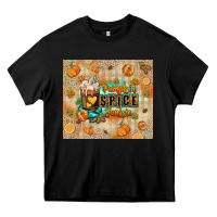 Black Pumpkin spice junkie Heavy Core Tee - RanaPortraitStore