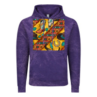 Cloud Purple western cowboy bull skull seamless pattern Vintage Hoodie - BundleAndBundleShop
