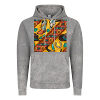 Cloud Rock western cowboy bull skull seamless pattern Vintage Hoodie - BundleAndBundleShop