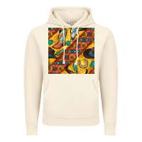 Vintage Artic western cowboy bull skull seamless pattern Vintage Hoodie - BundleAndBundleShop