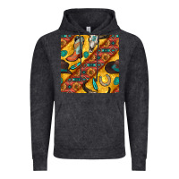 Vintage Black western cowboy bull skull seamless pattern Vintage Hoodie - BundleAndBundleShop