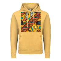 Vintage Mustard western cowboy bull skull seamless pattern Vintage Hoodie - BundleAndBundleShop