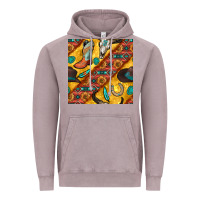 Vintage Zinc western cowboy bull skull seamless pattern Vintage Hoodie - BundleAndBundleShop