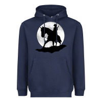 Navy red dead redemption Heavyweight Hoodie - linhVisuals
