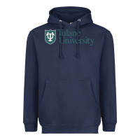 Navy Tulane University Heavyweight Hoodie - linhVisuals