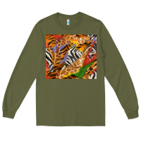Army Green safari patterns tumbler Long Sleeve Tee - BundleAndBundleShop