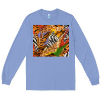 Colony Blue safari patterns tumbler Long Sleeve Tee - BundleAndBundleShop