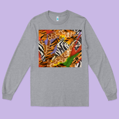 Safari Patterns Tumbler Long Sleeve Tee Designed By Bundleandbundleshop