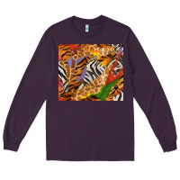 Plum safari patterns tumbler Long Sleeve Tee - BundleAndBundleShop