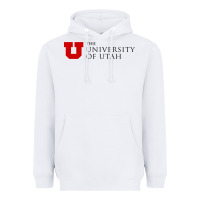 White The University of Utah Heavyweight Hoodie - linhVisuals