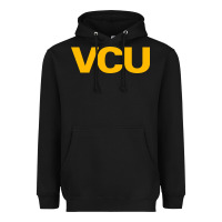 Black Virginia Commonwealth University Heavyweight Hoodie - linhVisuals