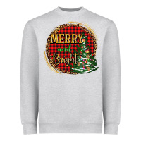 Heather Grey merry and bright christmas tree Heavyweight Sweatshirt - AdoDesignShop