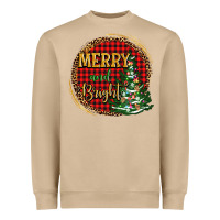 Mushroom merry and bright christmas tree Heavyweight Sweatshirt - AdoDesignShop