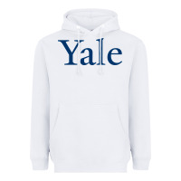 White Yale University Heavyweight Hoodie - linhVisuals