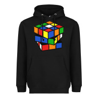 Black rubik cube Heavyweight Hoodie - linhVisuals