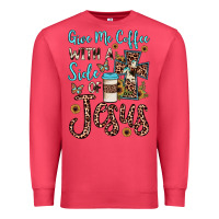 Cardinal give me coffee with a side of jesus Premium Sweatshirt - JahusDesignShop