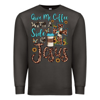 Smoke give me coffee with a side of jesus Premium Sweatshirt - JahusDesignShop