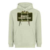 Matcha front toward enemy distressed claymore mine military Heavyweight Hoodie - linhVisuals