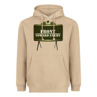 Mushroom front toward enemy distressed claymore mine military Heavyweight Hoodie - linhVisuals