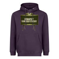 Plum front toward enemy distressed claymore mine military Heavyweight Hoodie - linhVisuals