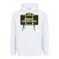 White front toward enemy distressed claymore mine military Heavyweight Hoodie - linhVisuals