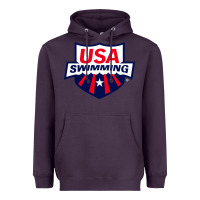 Plum swimming team Heavyweight Hoodie - linhVisuals