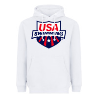 White swimming team Heavyweight Hoodie - linhVisuals