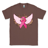 Chestnut Cancer ribbon angel wings Cancer Awareness Classic Tee - HowdyJamesFarm