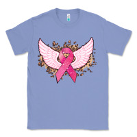 Colony Blue Cancer ribbon angel wings Cancer Awareness Classic Tee - HowdyJamesFarm