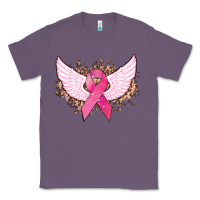 Lavender Cancer ribbon angel wings Cancer Awareness Classic Tee - HowdyJamesFarm
