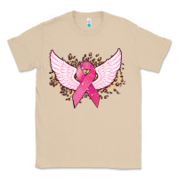 Mushroom Cancer ribbon angel wings Cancer Awareness Classic Tee - HowdyJamesFarm