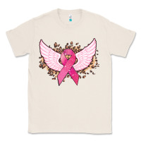 Natural Cancer ribbon angel wings Cancer Awareness Classic Tee - HowdyJamesFarm