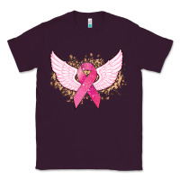 Plum Cancer ribbon angel wings Cancer Awareness Classic Tee - HowdyJamesFarm