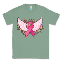 Sage Cancer ribbon angel wings Cancer Awareness Classic Tee - HowdyJamesFarm
