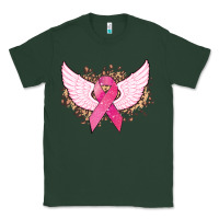 Sports Green Cancer ribbon angel wings Cancer Awareness Classic Tee - HowdyJamesFarm