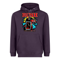 Plum RUSH MUSIC Heavyweight Hoodie - linhVisuals