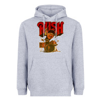 Heather Grey rush neil 10 Heavyweight Hoodie - linhVisuals