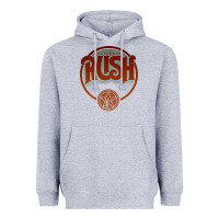 Heather Grey RUSH TOUR Heavyweight Hoodie - linhVisuals