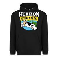 Black horizon organic milk Heavyweight Hoodie - linhVisuals