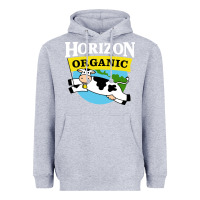 Heather Grey horizon organic milk Heavyweight Hoodie - linhVisuals